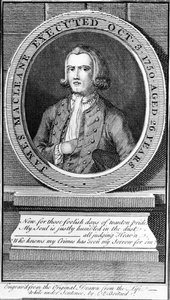 James Macleane kivégzése 1750. október 3., 26 éves, 1750